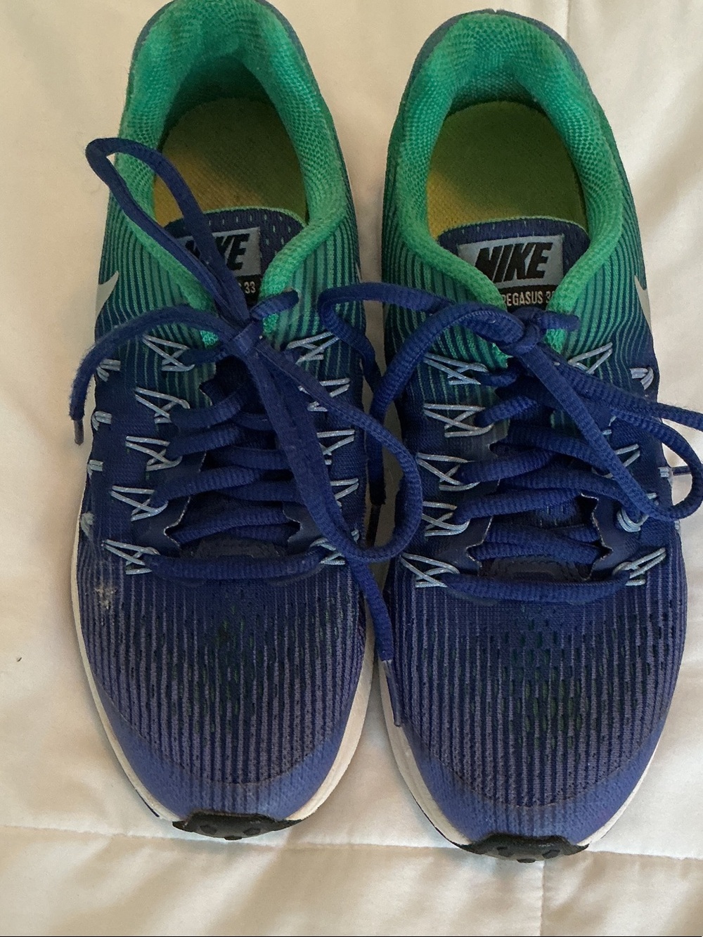 Nike Unisex Youth Running Shoe - Blue & Green